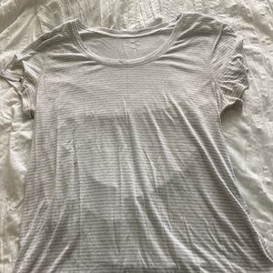 Activewear Striped Workout Top